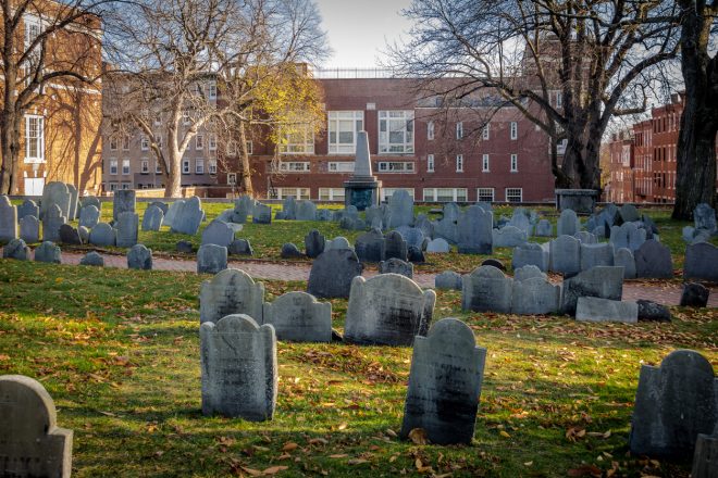 Copp's Hill Burying Ground cemetery on Boston ghost tour