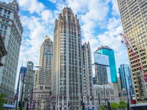 Chicago Tribune Tower on guided tour