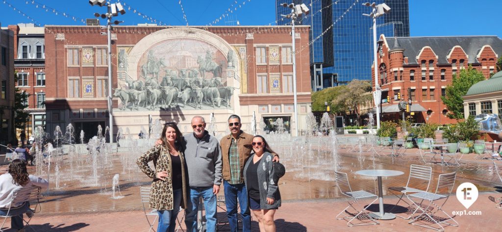 Group photo Fort Worth Sundance Square Food, History, and Architecture Tour on Oct 14, 2023 with Marina