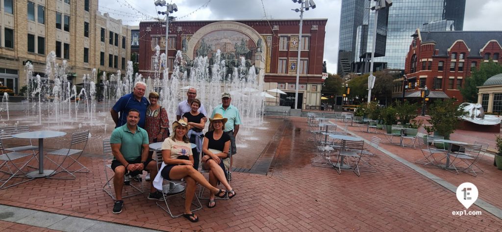 Group photo Fort Worth Sundance Square Food, History, and Architecture Tour on Oct 23, 2023 with Marina