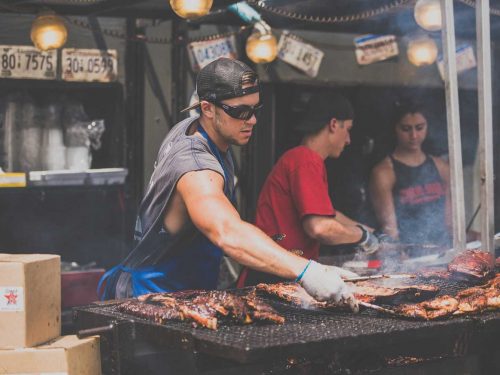 Outdoor barbecue spot in Dallas, Texas