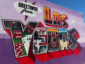Greetings from Las Vegas mural in Fremont