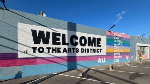 Welcome to the Arts District mural in Las Vegas