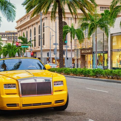 Rolls-Royce Phantom in Beverly Hills Los Angeles California USA