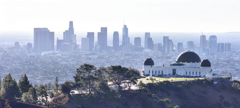 Griffith Observatory with LA in the distance