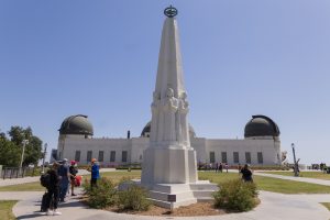 Astronomers Monument Focus Shot in Griffith Observatory Guided Tour