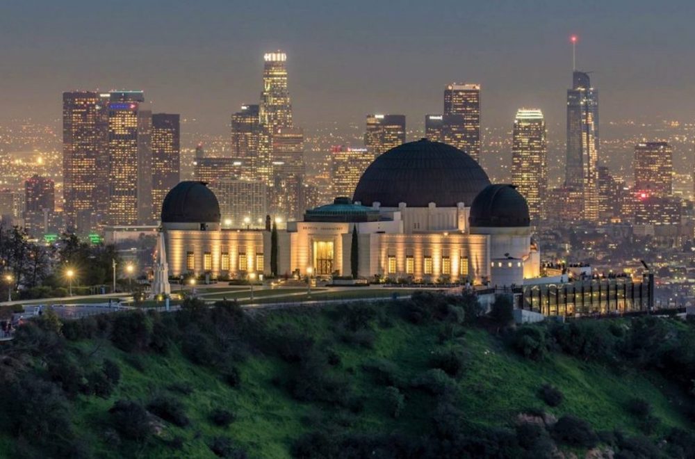 Griffith Observatory at night