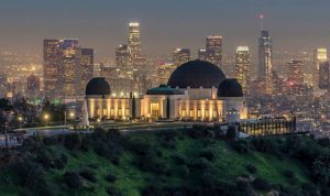 Griffith Observatory at night