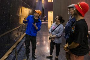 Tour Guide explaining during Griffith Observatory Guided Tour