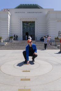 Tour Guide outside Griffith Observatory