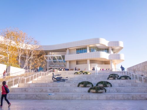 The Getty Center exterior of building in LA