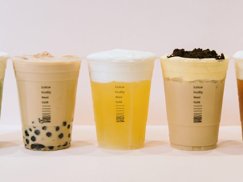 Classic Drink Lineup from Little Fluffy Head Cafe serving Instagrammable Asian desserts in DTLA