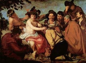 The Triumph of Bacchus painting inside the Prado Museum in Madrid