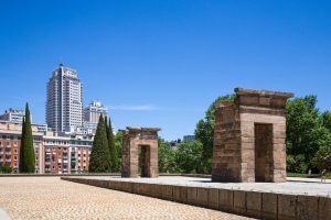 Temple of Debod in Madrid in Spain