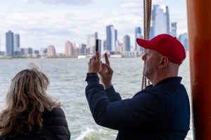 Guest taking a photo during tour in New York