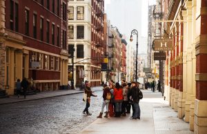 tour group in SoHo