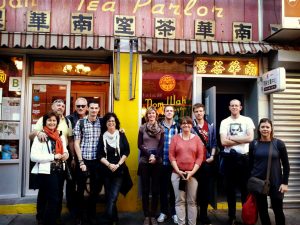 tour group on SoHo Little Italy Chinatown tour