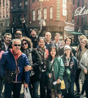 tour group in Manhattan