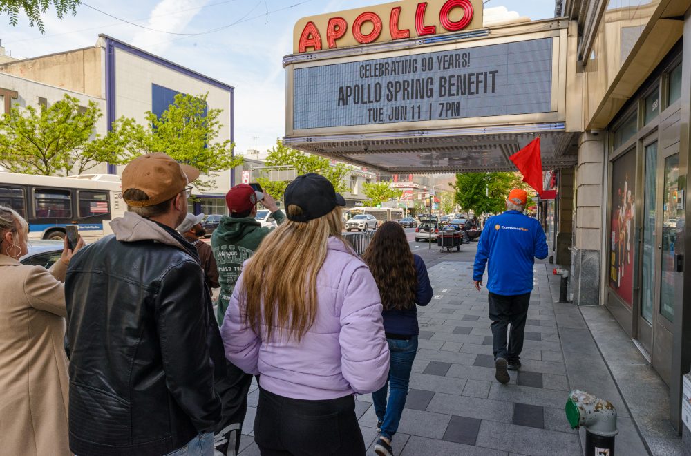 Apollo Theater and group shot on Brooklyn, Bronx, Queens Bus Tour