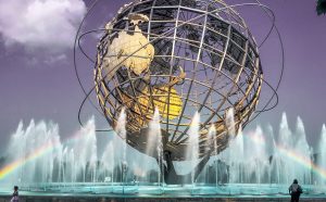 the Unisphere in the NYC borough of Queens