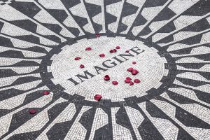 Imagine mosaic at Strawberry Fields in Central Park