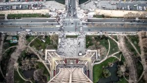 view from the top of the Eiffel Tower