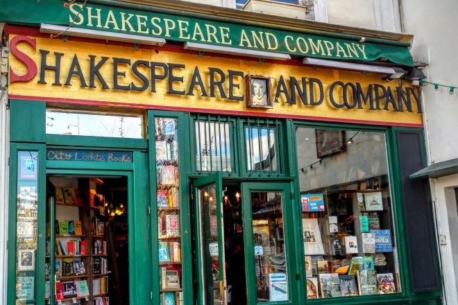 Shakespeare and Company Bookstore in Paris Latin Quarter
