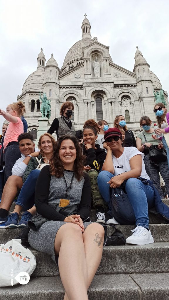 Group photo Montmartre Tour on 14 July 2021 with Amber