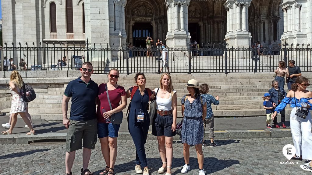 Group photo Montmartre Tour on 18 July 2021 with Amber