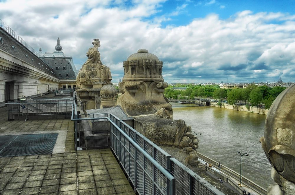 view from the Musée d'Orsay for Seine river walking tour