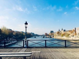 view from the pont des arts