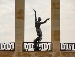 sculpture in honor of D-Day