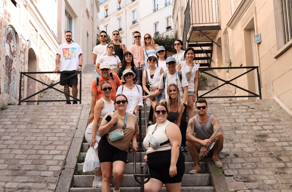 Montmartre group walking tour for team building in Paris