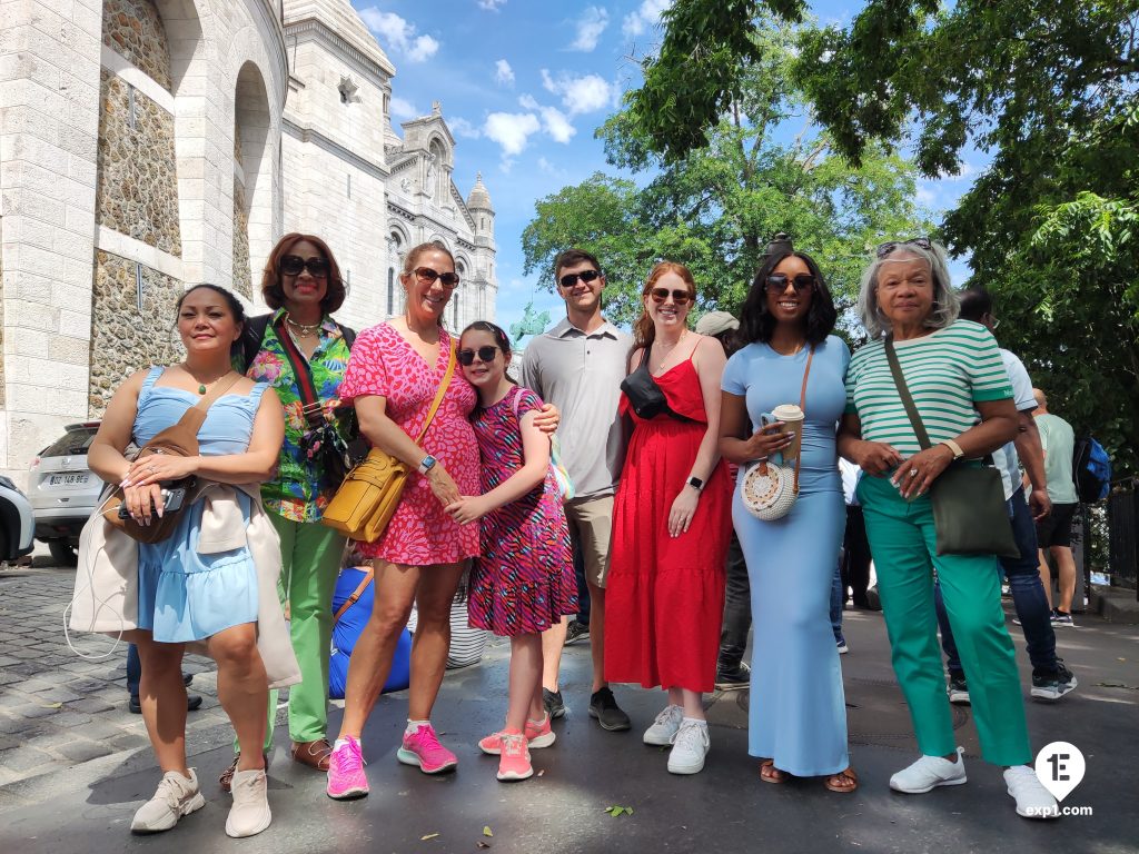 Group photo Montmartre Walking Tour on Jul 14, 2023 with Monika