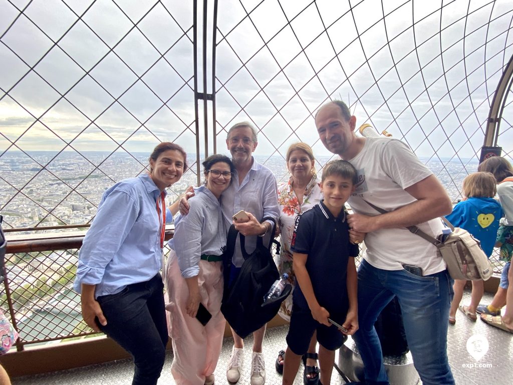 Group photo Eiffel Tower Guided Climb by Stairs on Aug 19, 2023 with Melanie