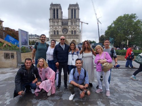 Notre Dame Outdoor Walking Tour With Crypt on Sep 12, 2023 with Adriana