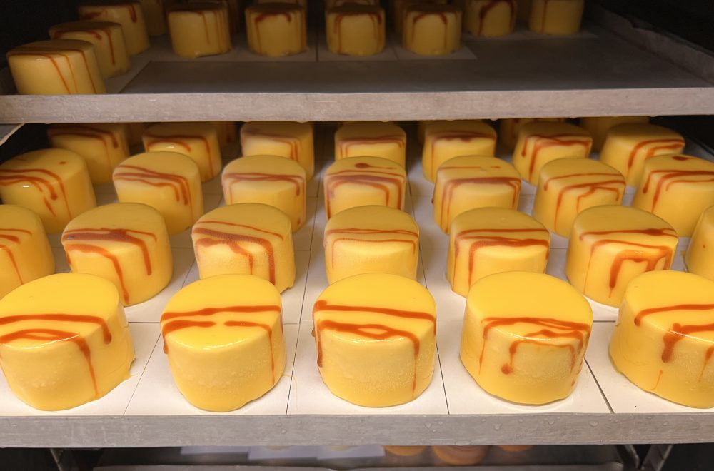 Tray of yellow desserts