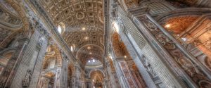 Gilded ceiling in Vatican