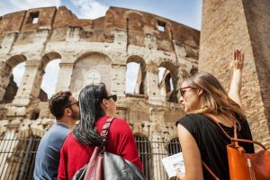 colosseum with guide