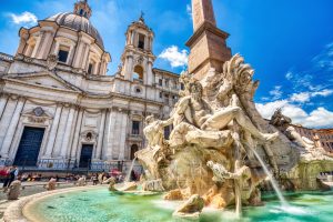 Piazza Navona fountain in Rome