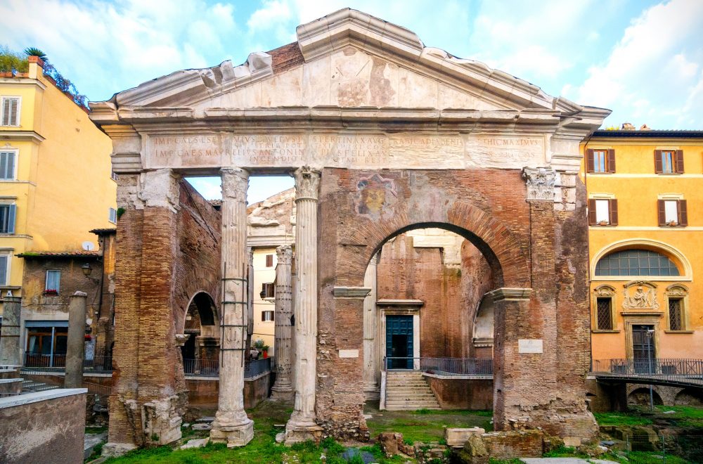 Portico di Ottaviano on Rome walking tour