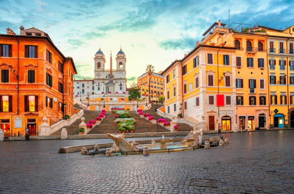 Spanish Steps in the Piazza di Spagna in Rome