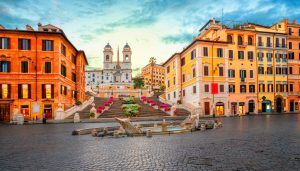 Spanish Steps in the Piazza di Spagna in Rome