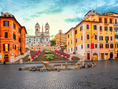 Spanish Steps in the Piazza di Spagna in Rome