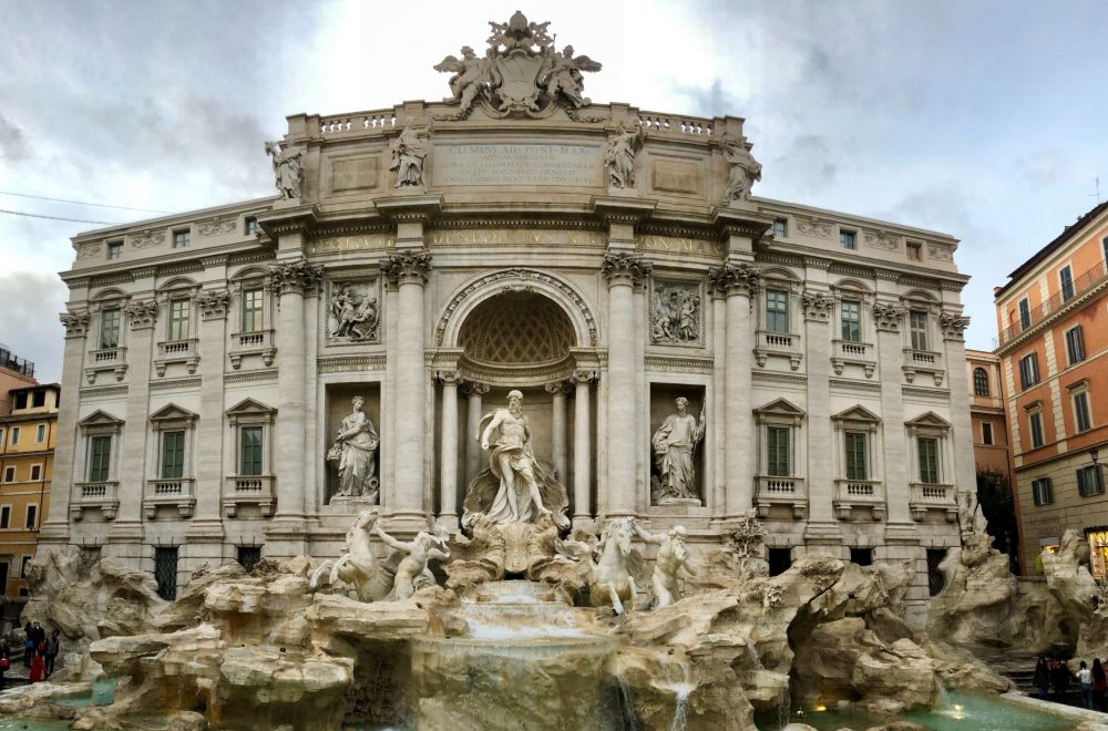 Trevi Fountain in Rome during daytime