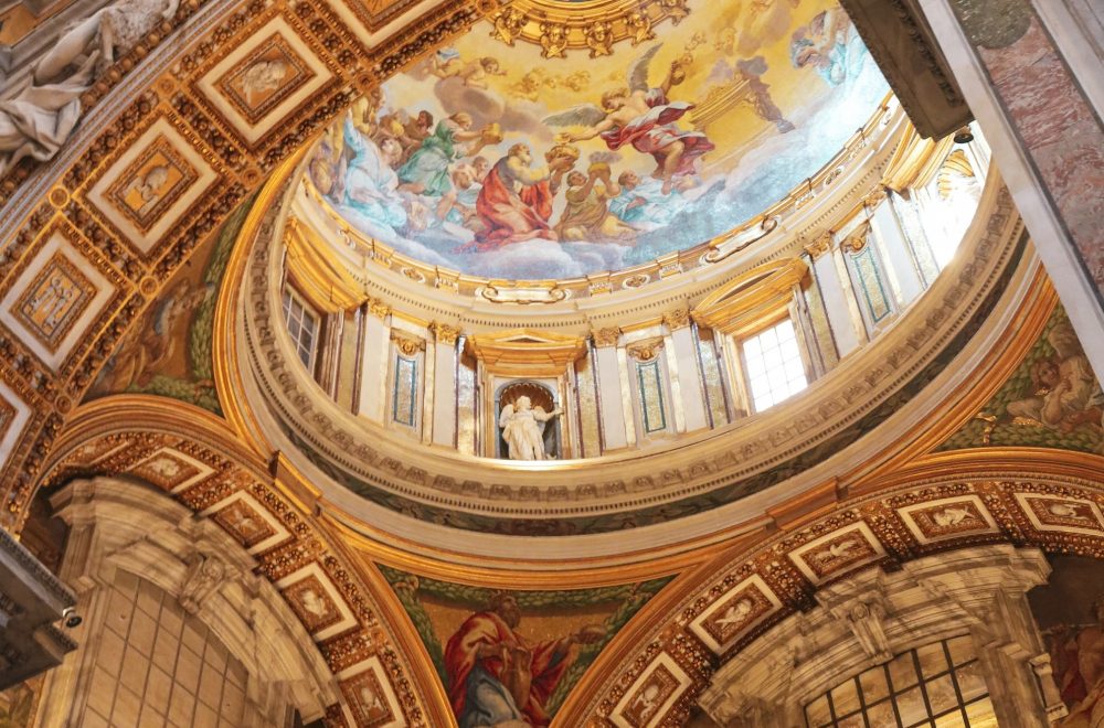 St. Peter’s Basilica ceiling fresco (1)