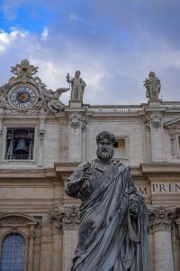 Statue in St. Peter’s Square in Vatican City
