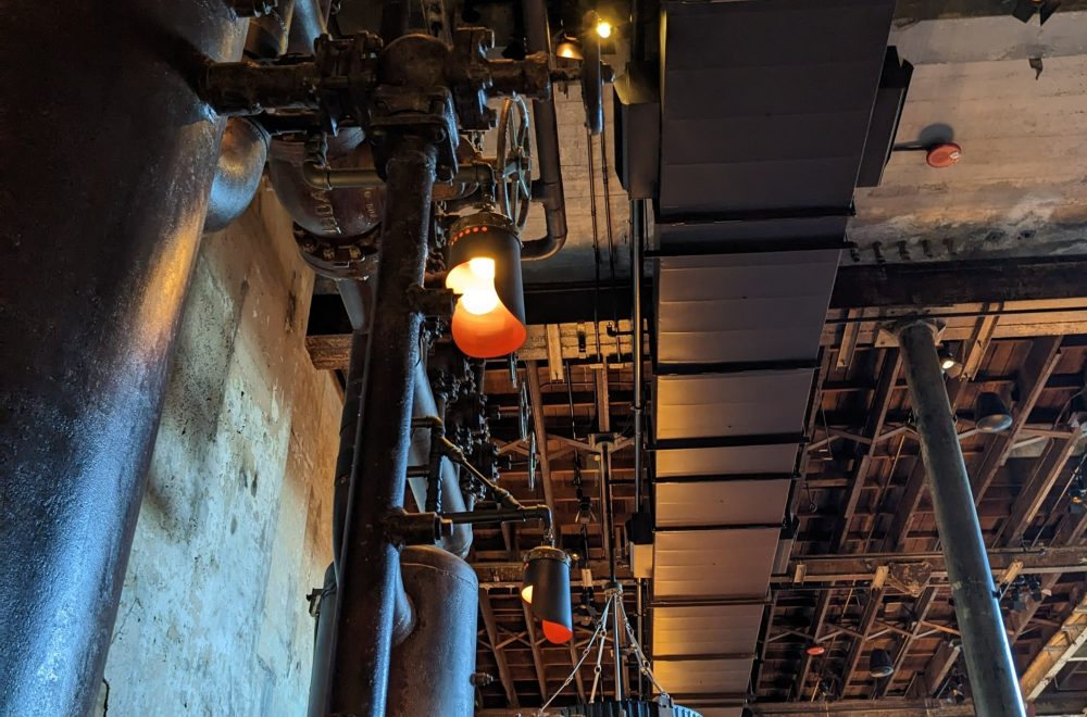 Boiler pipes in the Hotel Emma in San Antonio's Pearl District