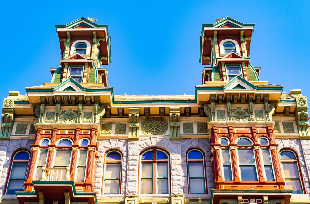 Colorful building in the Gaslamp Quarter of San Diego