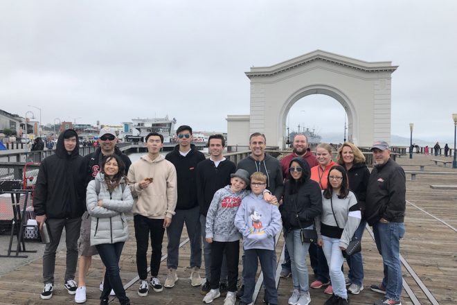 Fisherman's Wharf tour group photo